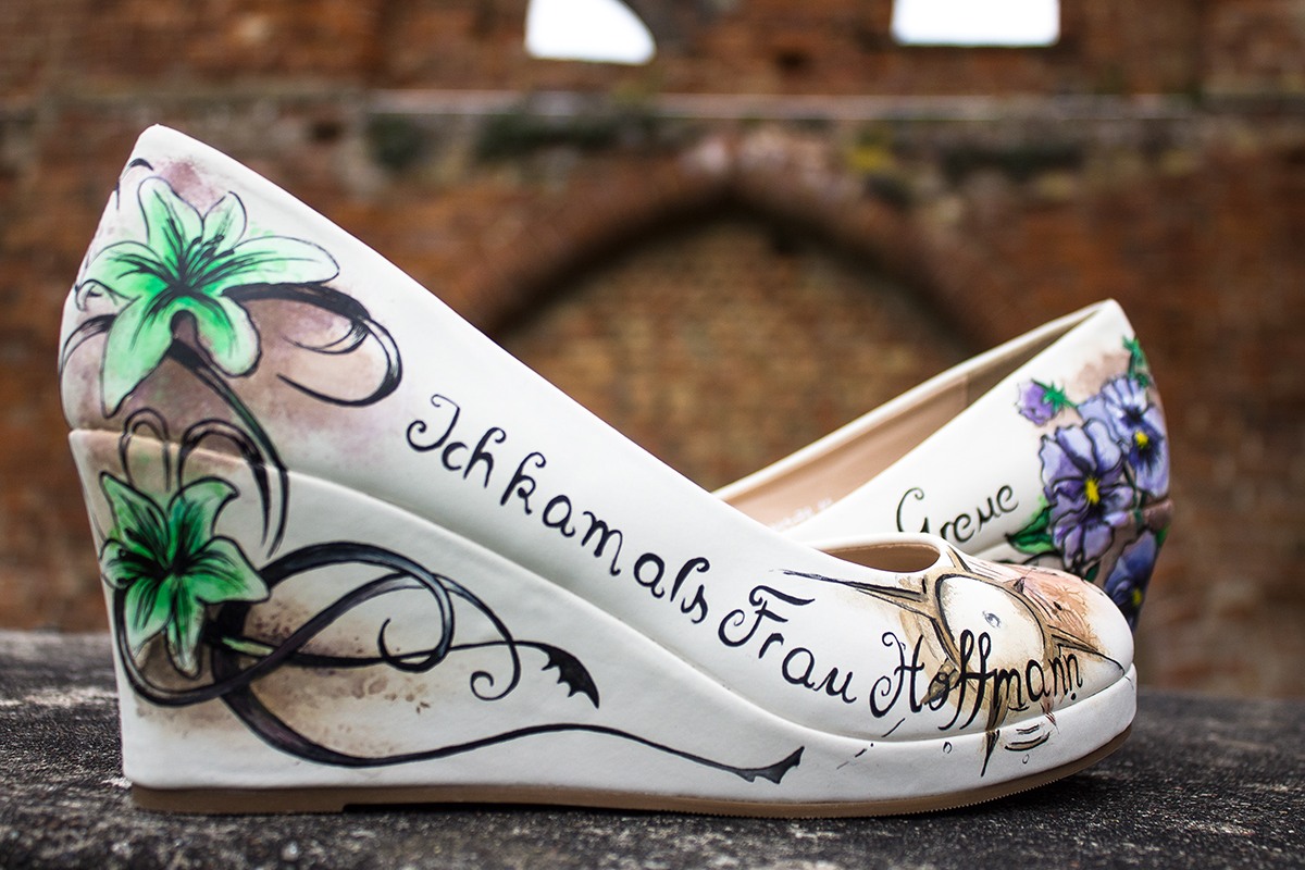 17. Juli 2020 – Fam. Greue – Lederschuhe mit Keilabsatz